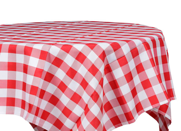 Bistro punavalkoruudullinen pöytäliina