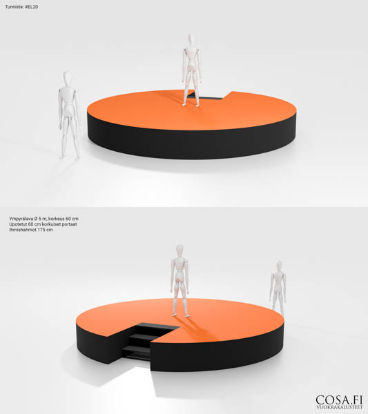 3D-kuva esiintymislavaesimerkistä #EL20