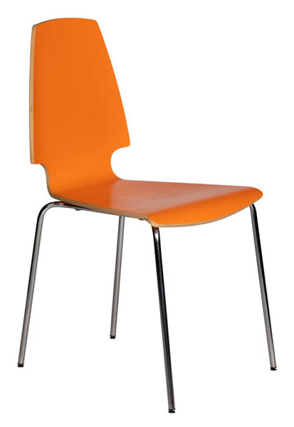 Oranssi pinottava Vilmar tuoli etuviistosta