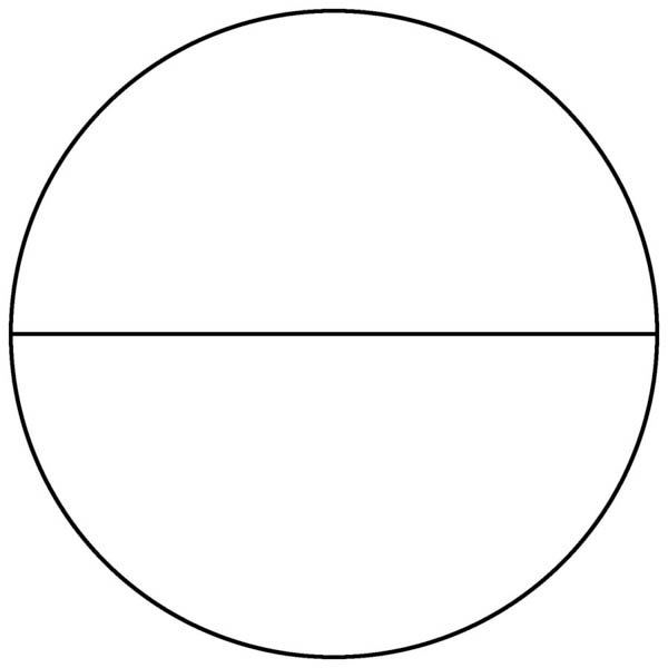 Kaavakuva 1 metriä halkaisijastaan olevasta pyöreästä ympyrälavasta