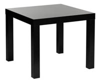 Musta 55x55cm sohvapöytä Block Musta sohvapöytä Block