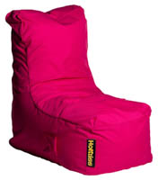 Fuksianpunainen kotimainen Hotkiss Lili -säkkinojatuoli