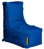 Sininen kotimainen Hotkiss Lili -säkkinojatuoli