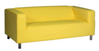 Keltainen Klippan-vuokrasohva Keltainen Klippan-vuokrasohva