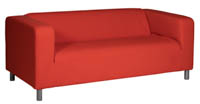 Kirkkaanpunainen Klippan-vuokrasohva Kirkkaanpunainen Klippan-vuokrasohva
