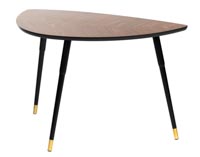 Leaf-sohvapöytä mustilla jaloilla