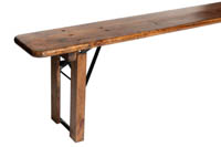 Rustiikkipenkin taittojalkamekanismi helpottaa penkin kuljettamista Rustiikkipenkin taittojalkamekanismi