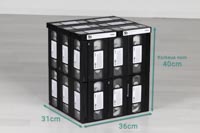 VHS Retro -sivupöydän mitat (36x31x40 cm, LxSxK) VHS Retro -sivupöydän mitat