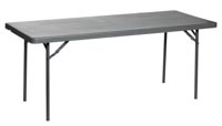 Suorakaidepöytä Zown, 183x76 cm, taittojalat