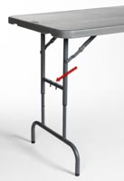 Zown erikoispöydän korkeussäädön lukitusvivut