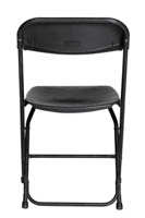 Musta taittotuoli Klaffi takaapäin Musta taittotuoli Klaffi takaapäin