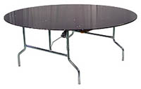 Pyöreä pöytä Dine, 180cm (Pyöreä iso 10 hengen vuokrapöytä 180cm halkaisijalla ilman pöytäliinaa)