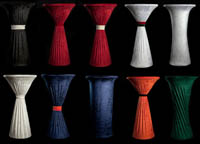 Yhteen kuvaan koottuna useita pystärihuppujen väri- ja asetteluvaihtoehtoa