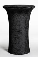 Musta pystärihuppu ilman kiristysnauhaa