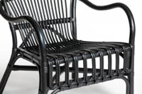 Lähikuva Garden rottinkinojatuolin istuimesta Lähikuva Garden rottinkinojatuolin istuimesta