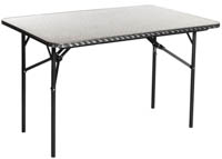 Suorakaidepöytä Metal, 120x80 cm, metallikansi (Metallikantinen 120x80 cm taittojalkainen vuokrapöytä)